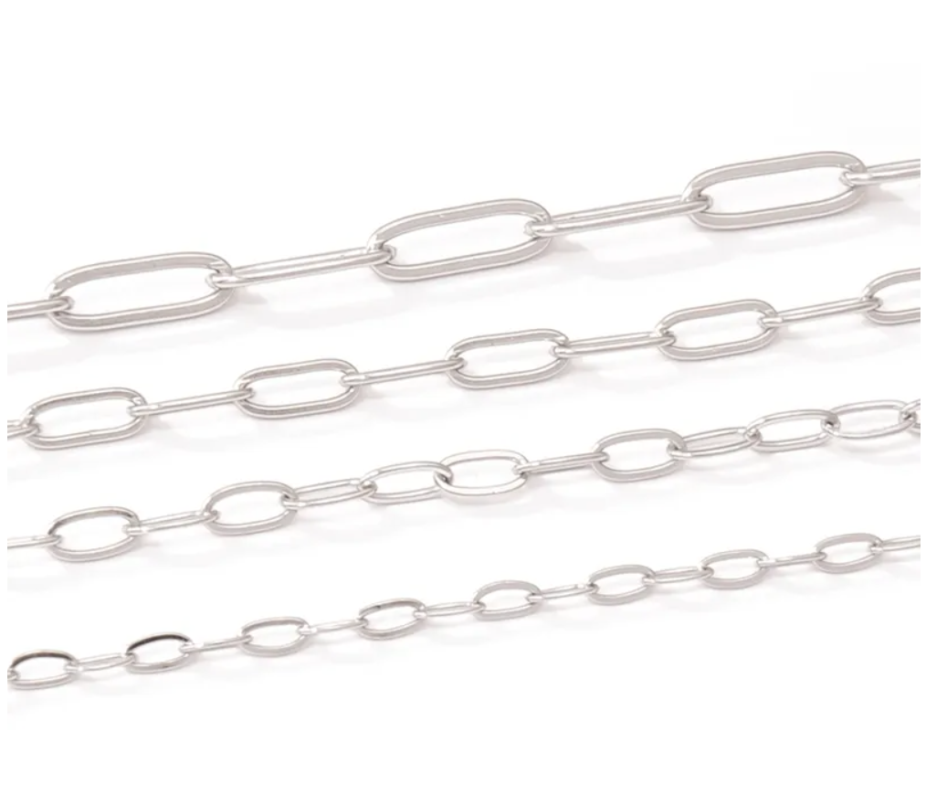 Paperclip chain by the meter