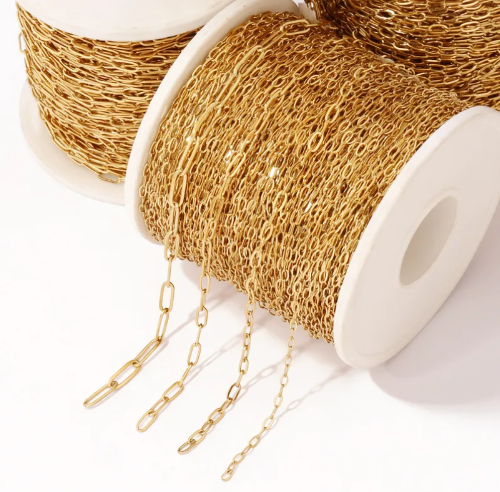 Paperclip chain by the meter